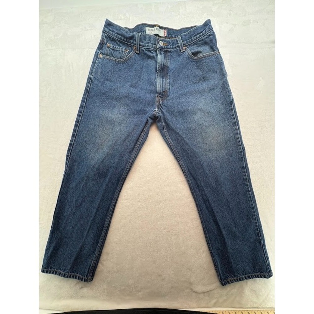 Levi's Men 505 Regular Fit Jeans Size 36 x 30‎ Medium Wash